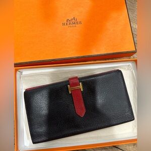 Hermes Bearn Classic Wallet w/ COA & Box